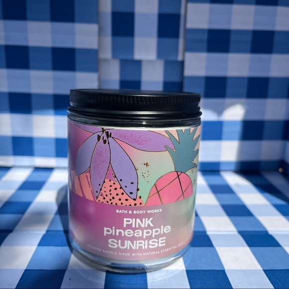 PINK PINEAPPLE SUNRISE Single Wick Candle & Foaming Hand Soap Bundle - Picture 10 of 13